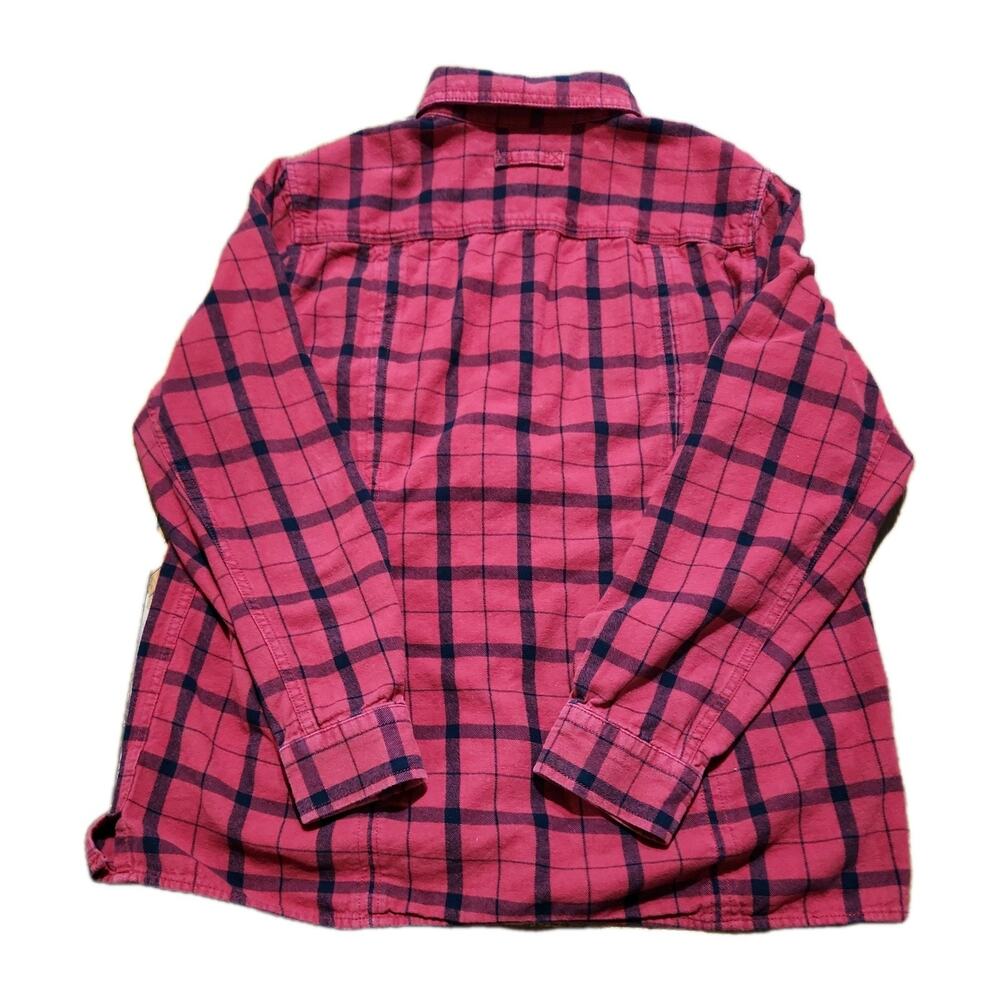 Duluth Trading Co Mens Red Long Sleeve Button Down Shirt Size Large - Picture 3 of 3